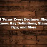 Golf Terms Every Beginner Should Know: Key Definitions, Slang, Tips, And More