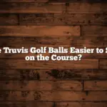 Are Truvis Golf Balls Easier to See on the Course?