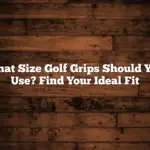 What Size Golf Grips Should You Use? Find Your Ideal Fit