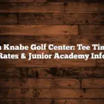 Don Knabe Golf Center: Tee Times, Rates & Junior Academy Info