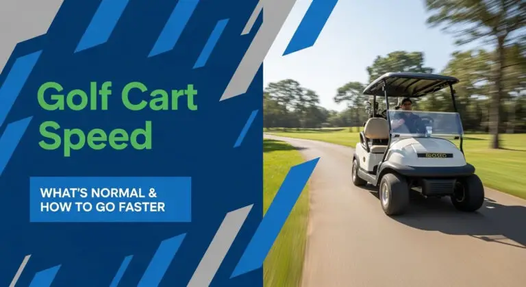 Golf Cart Speed: What'S Normal &Amp;Amp; How To Go Faster