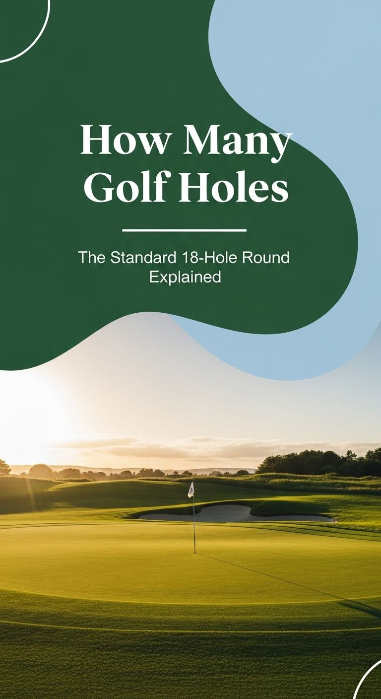 An Illustration Showing The Layout Of An 18-Hole Golf Course, Answering The Question Of How Many Golf Holes There Are.