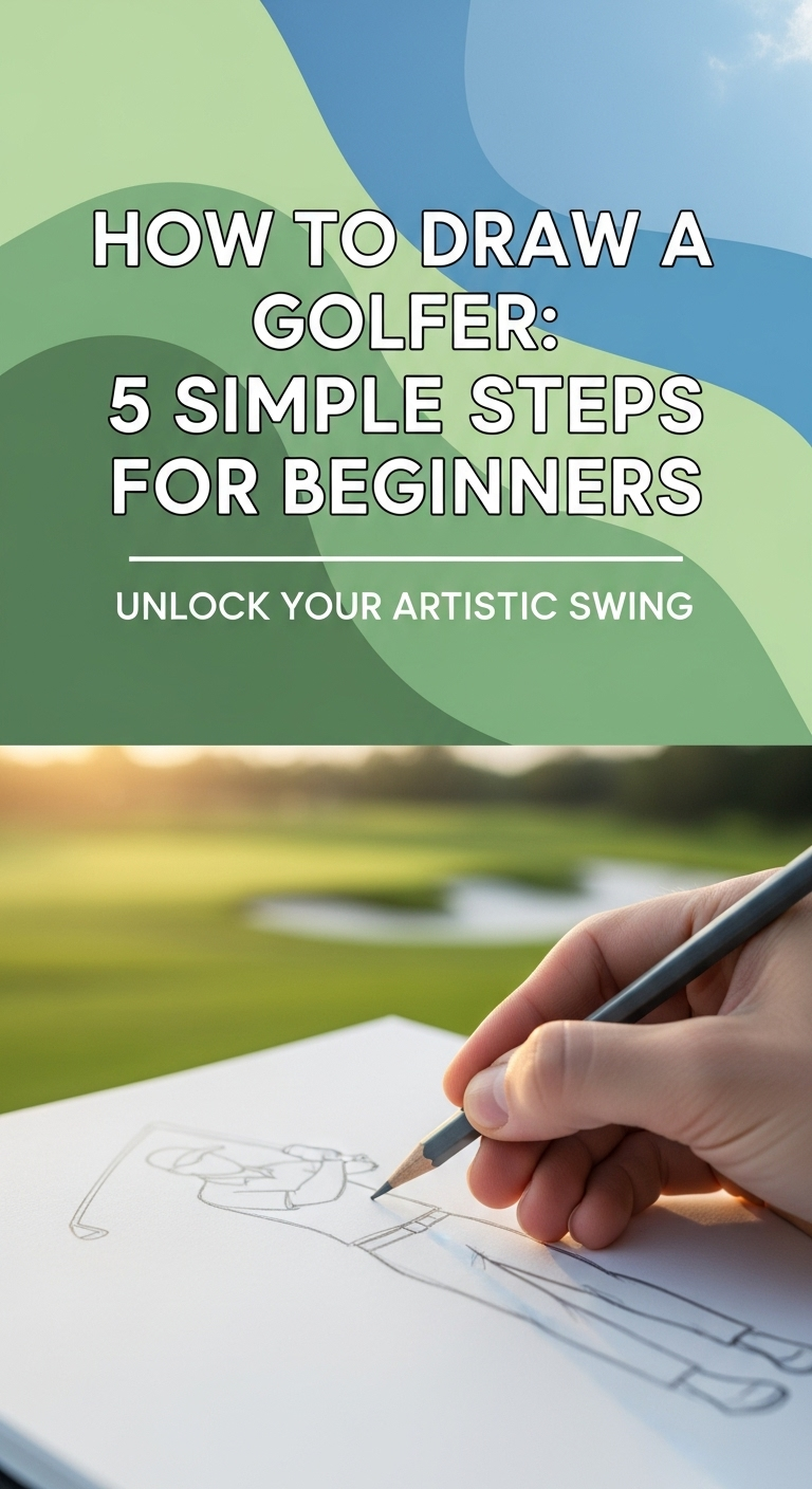 How To Draw Golfer
