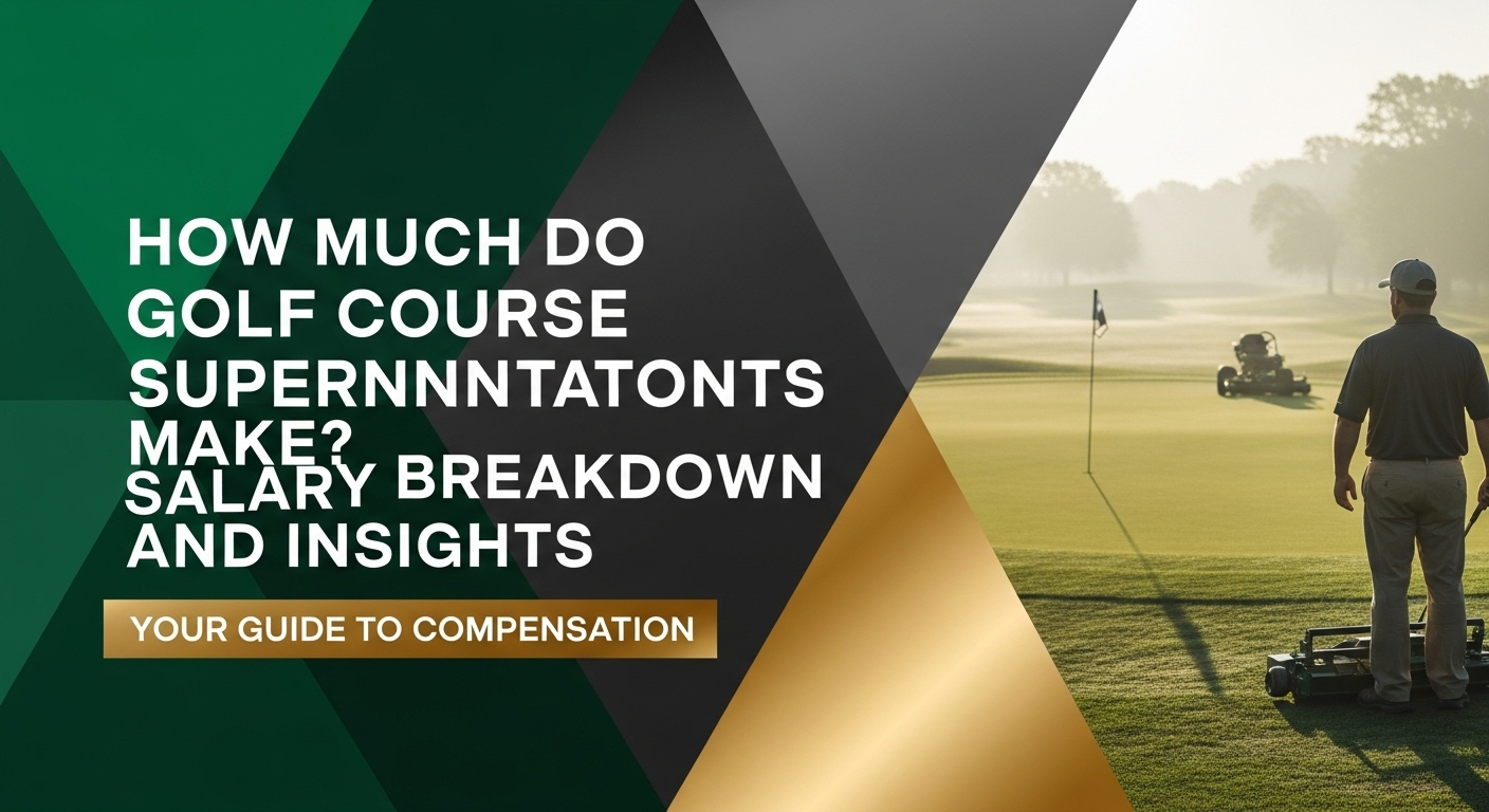 How Much Do Golf Course Superintendents Make? Salary Breakdown And Insights