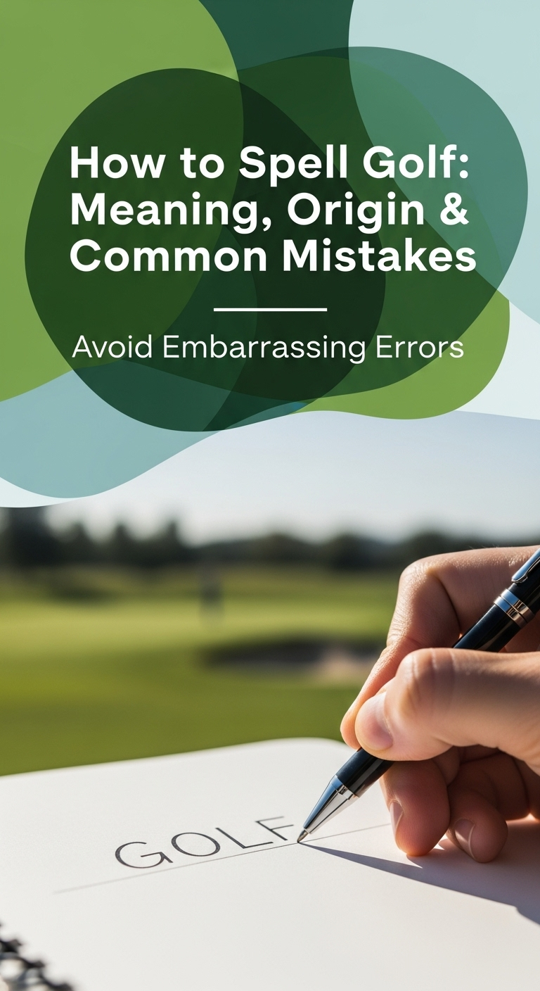 How To Spell Golf