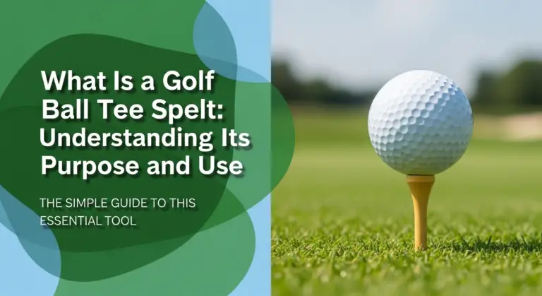 What Is A Golf Ball Tee Spelt: Understanding Its Purpose And Use