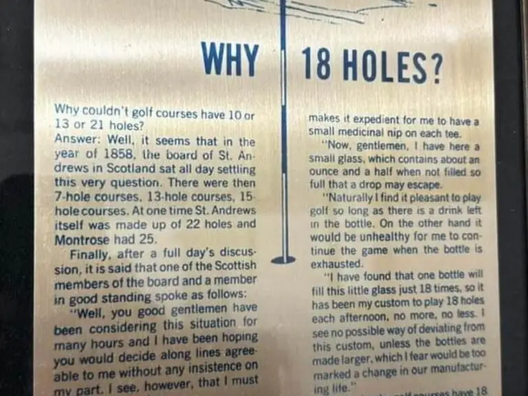 Golf’s 18-Hole Standard: A History Explained