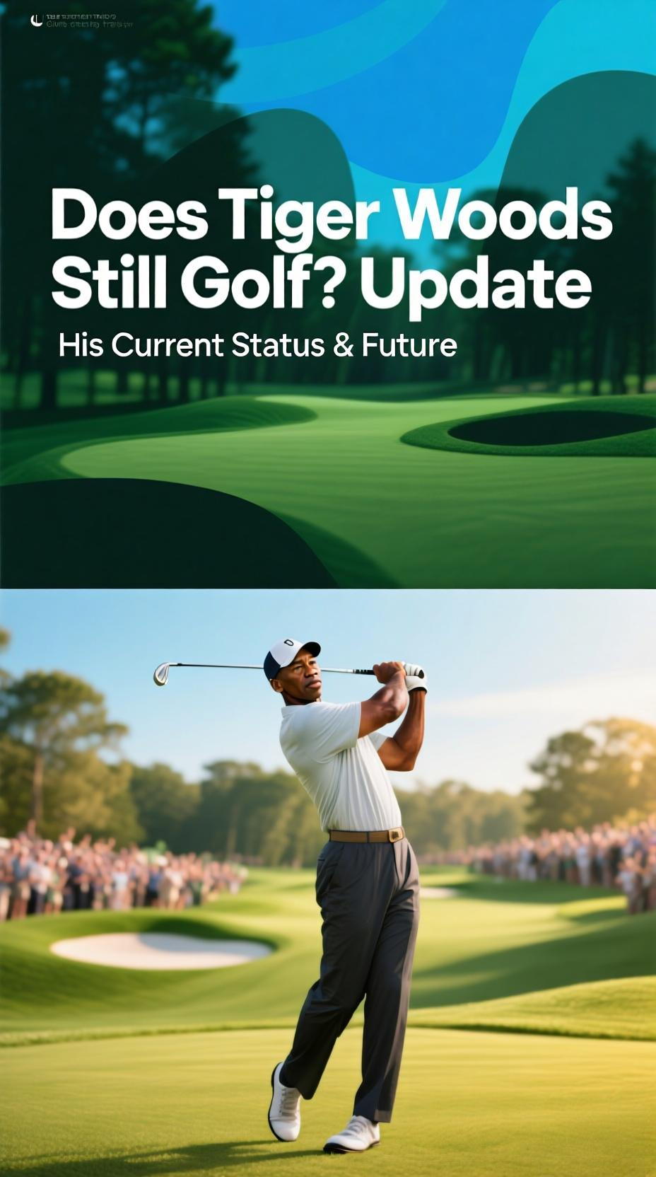 A Focused Tiger Woods Preparing For A Shot, Illustrating That He Does Tiger Woods Still Golf Competitively.