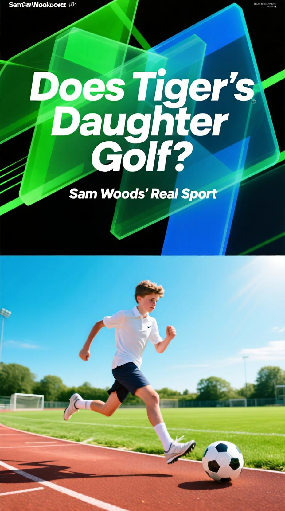 A Picture Of Tiger Woods And His Daughter Sam Woods On A Golf Course, Answering The Question Does Tiger Woods Daughter Golf.