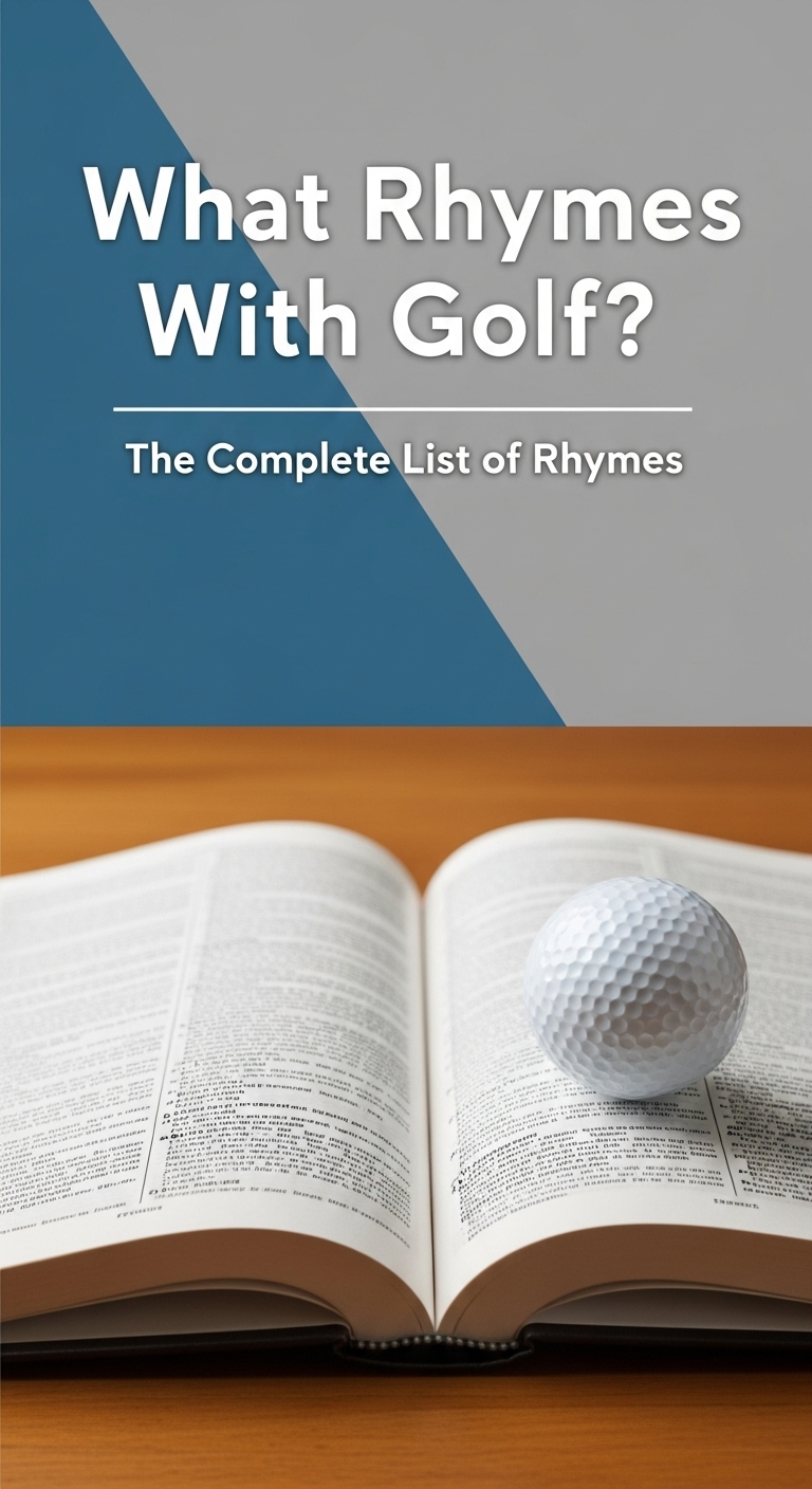 What Rhymes With Golf
