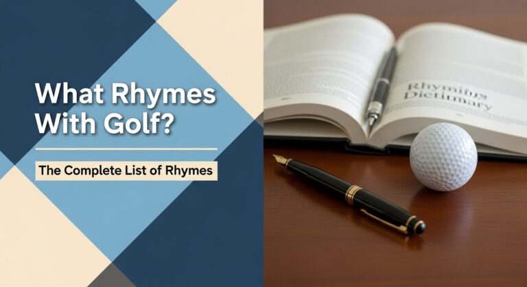 What Rhymes With Golf: The Complete List Of Rhymes What Rhymes With Golf: The Complete List Of Rhymes