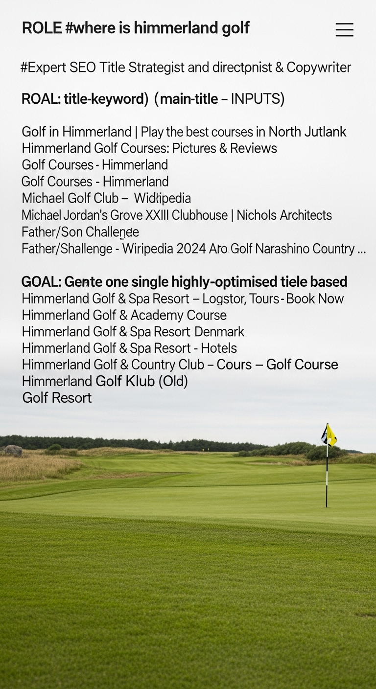 Where Is Himmerland Golf