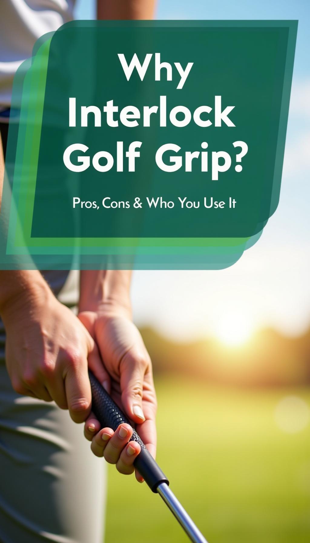 A Close-Up Of The Why Interlock Golf Grip Showing The Fingers Intertwined