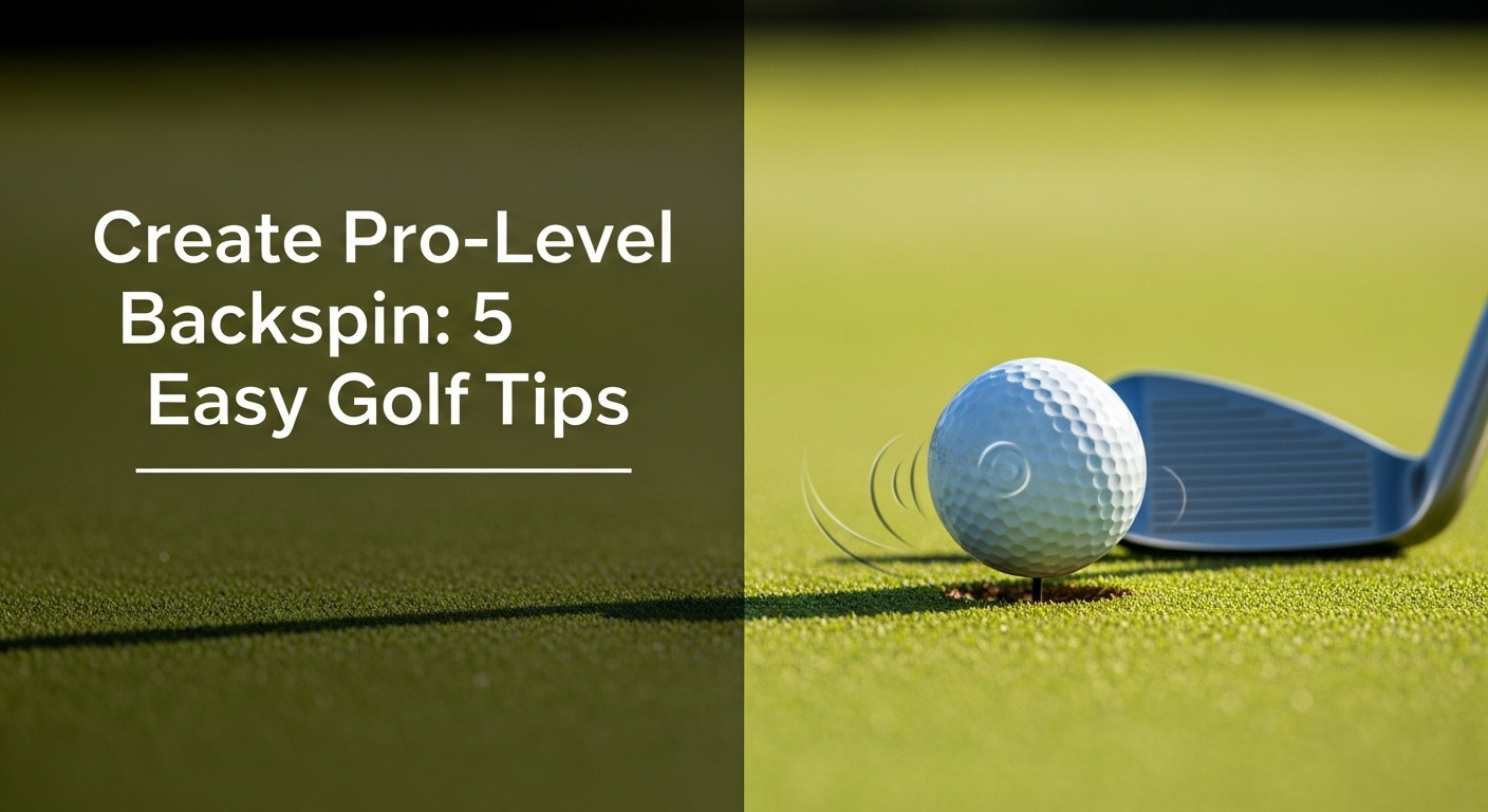 A Golfer Executing A Perfect Swing To Create Backspin Golf