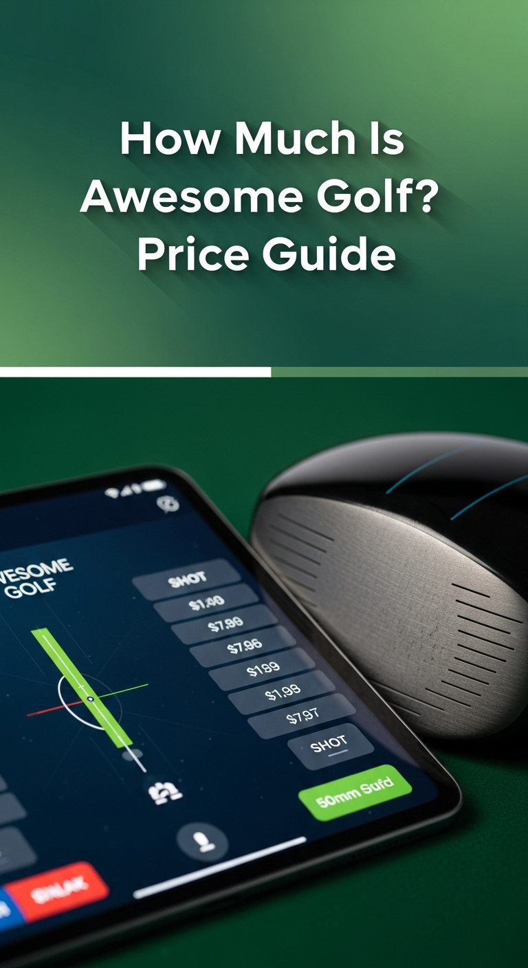 A Screenshot Of The Awesome Golf Game Menu, Showing Options Like Range, Challenges, And Virtual Golf, Representing The Software Discussed In This Article About How Much Is Awesome Golf.