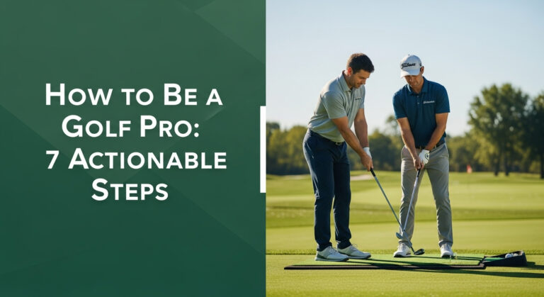 How To Be A Golf Pro: 7 Actionable Steps