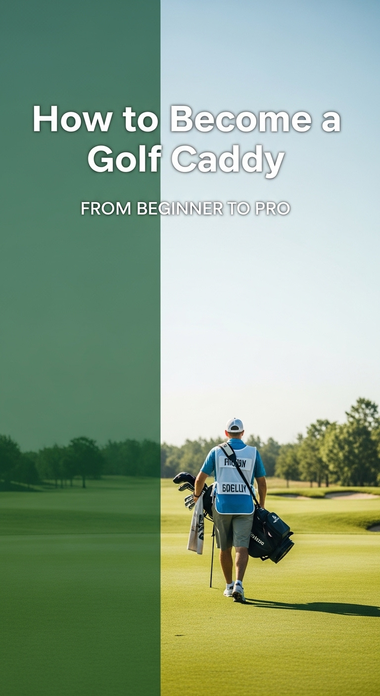 A Golf Caddy Walking Alongside A Golfer On A Lush Green Course, Showcasing The Partnership Central To How To Become A Golf Caddy