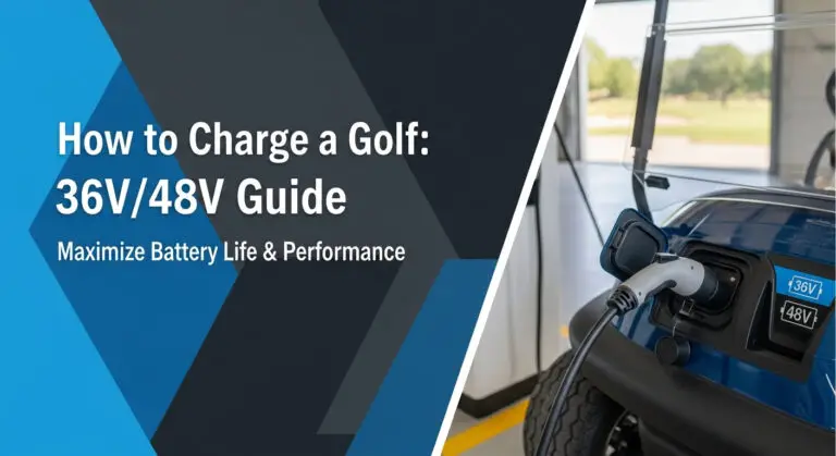 How To Charge A Golf Cart: 36V/48V Guide [Year]