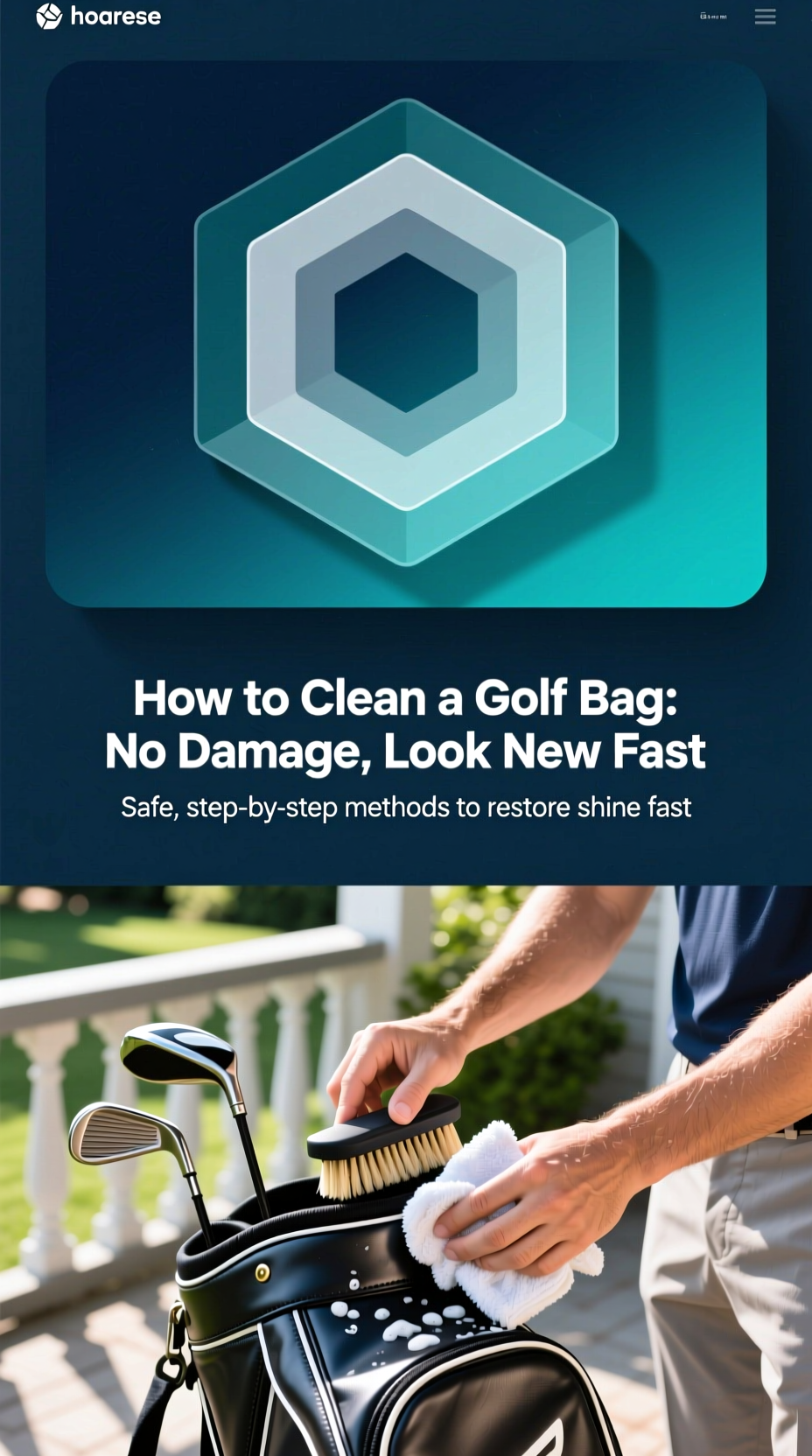 How To Clean Golf Bag