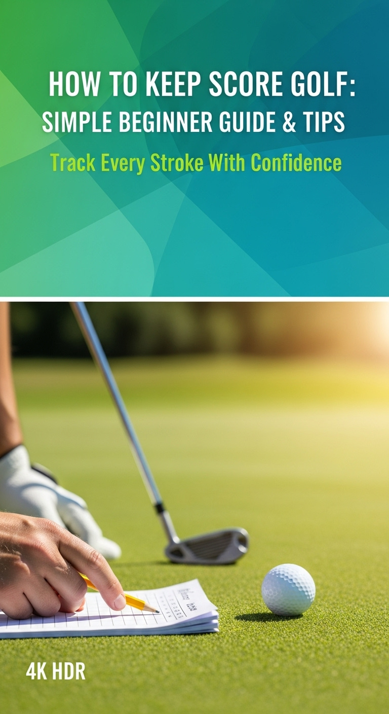 A Detailed Guide On How To Keep Score Golf, Showing A Scorecard And Pencil.