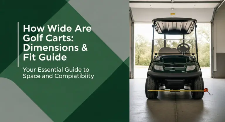 How Wide Are Golf Carts: Dimensions &Amp; Fit Guide [Year]