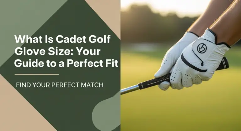 What Is Cadet Golf Glove Size: Your Guide To A Perfect Fit