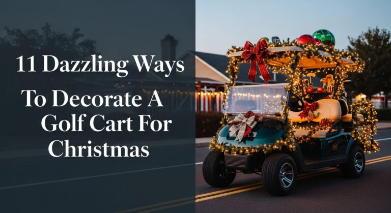 11 Dazzling Ways To Decorate A Golf Cart For Christmas [Year]
