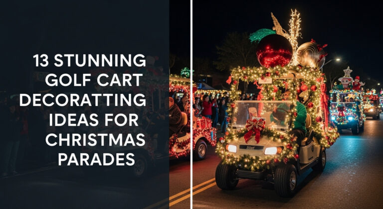 13 Stunning Golf Cart Decorating Ideas For Christmas Parades