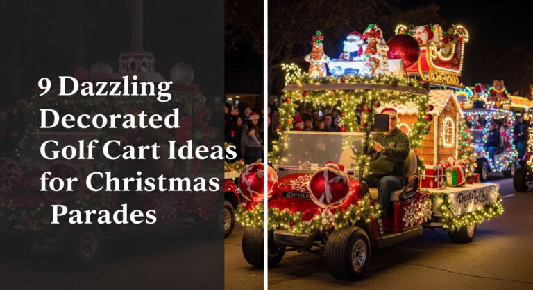 9 Dazzling Decorated Golf Cart Ideas For Christmas Parades 9 Dazzling Decorated Golf Cart Ideas For Christmas Parades