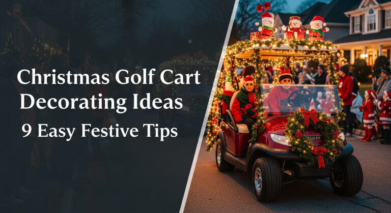Christmas Golf Cart Decorating Ideas 9 Easy Festive Tips [Year]
