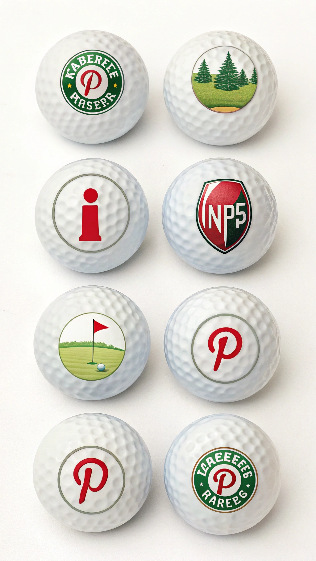 Custom Photo Poker Chip Ball Marker With A Smiling Family Photo On A Pristine Putting Green Next To A Golf Ball