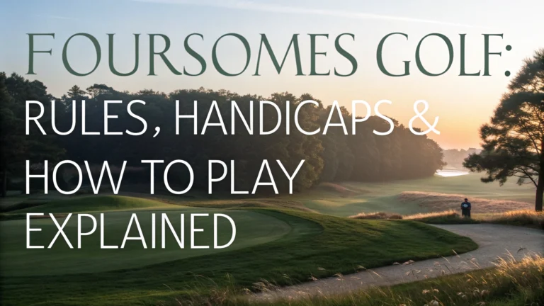 Foursomes Golf: Rules, Handicaps &Amp; How To Play Explained Foursomes Golf: Rules, Handicaps &Amp; How To Play Explained