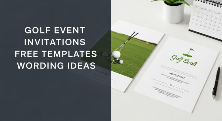 Golf Event Invitations Free Templates Wording Ideas [Year]