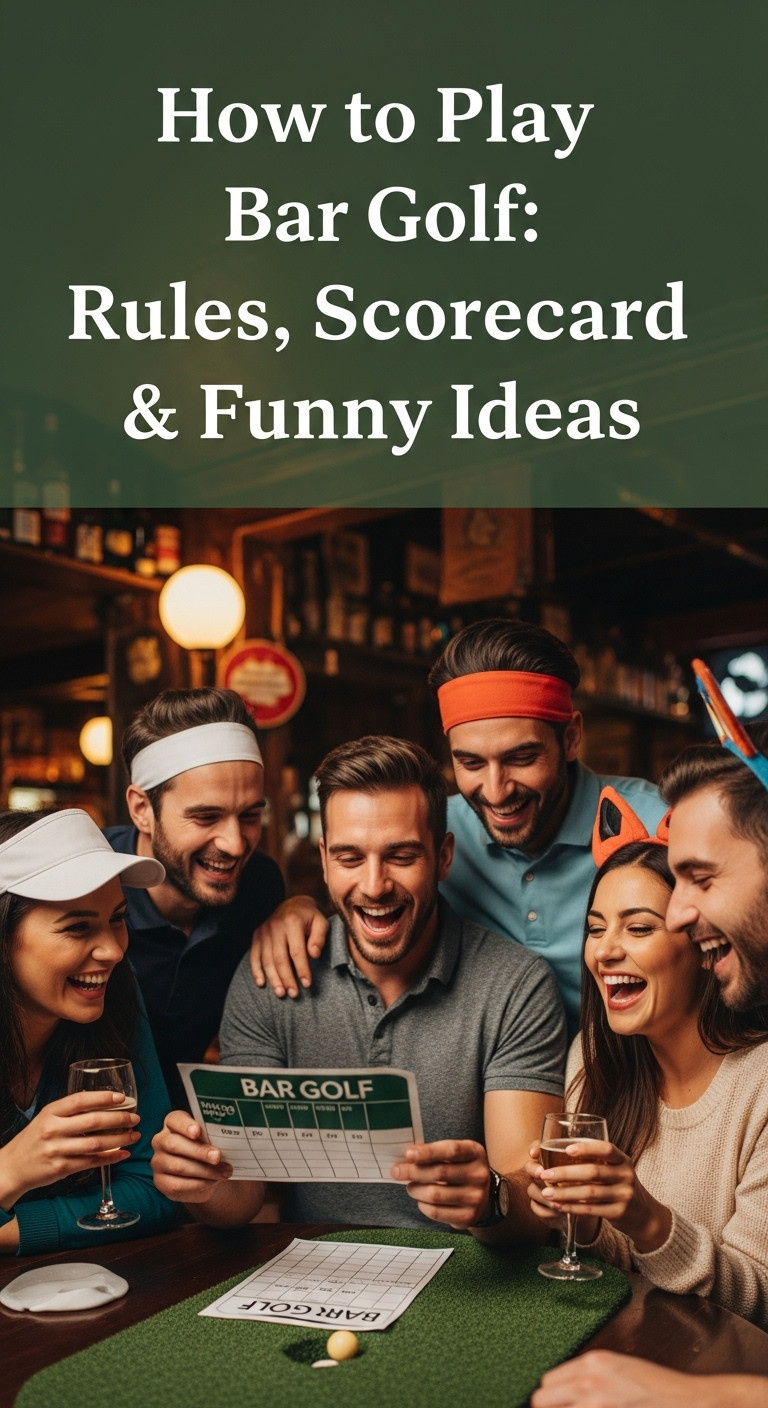 How To Play Bar Golf: Rules, Scorecard &Amp; Funny Ideas How To Play Bar Golf