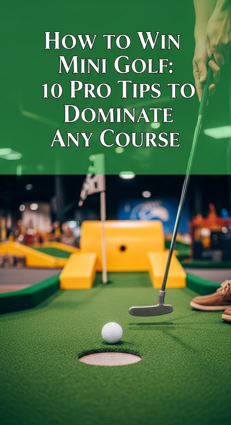 A Bird'S-Eye View Of A Complex Mini Golf Hole, Illustrating The Importance Of Observing The Course To Win Mini Golf