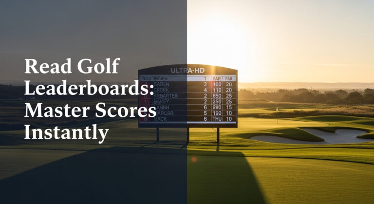 Read Golf Leaderboards: Master Scores Instantly Read Golf Leaderboards: Master Scores Instantly