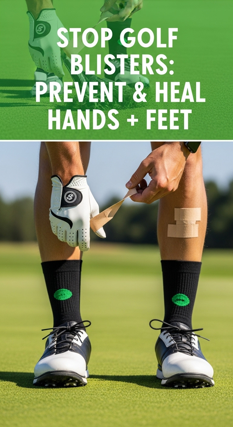 A Golfer Wearing A White Glove Holds A Golf Club, Demonstrating How To Prevent Golf Blisters With Proper Equipment.