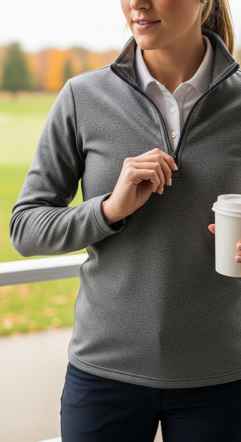 11 Genius Golf Outfits For Women To Look Stylish Anywhere Woman In Bright Turquoise Sleeveless Golf Polo, White Pleated Skort, Visor On Sunny Fairway. Summer Golf Wear.