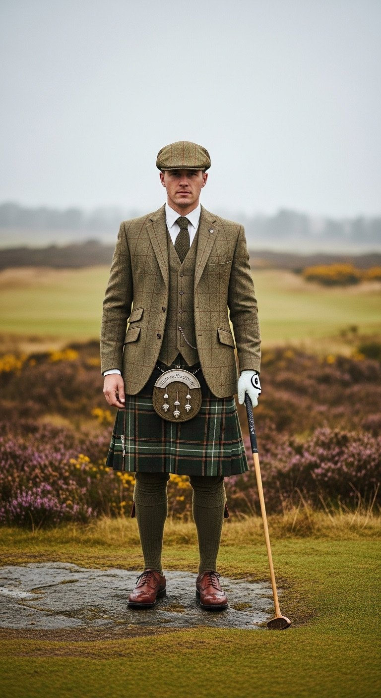 Vintage Golf Outfits 9 Stunning Ideas To Create Your Look Woman Laughing, Mid-Swing In A Vibrant 1960S Geometric Golf Dress, White Headband, On A Sunny Green Fairway.