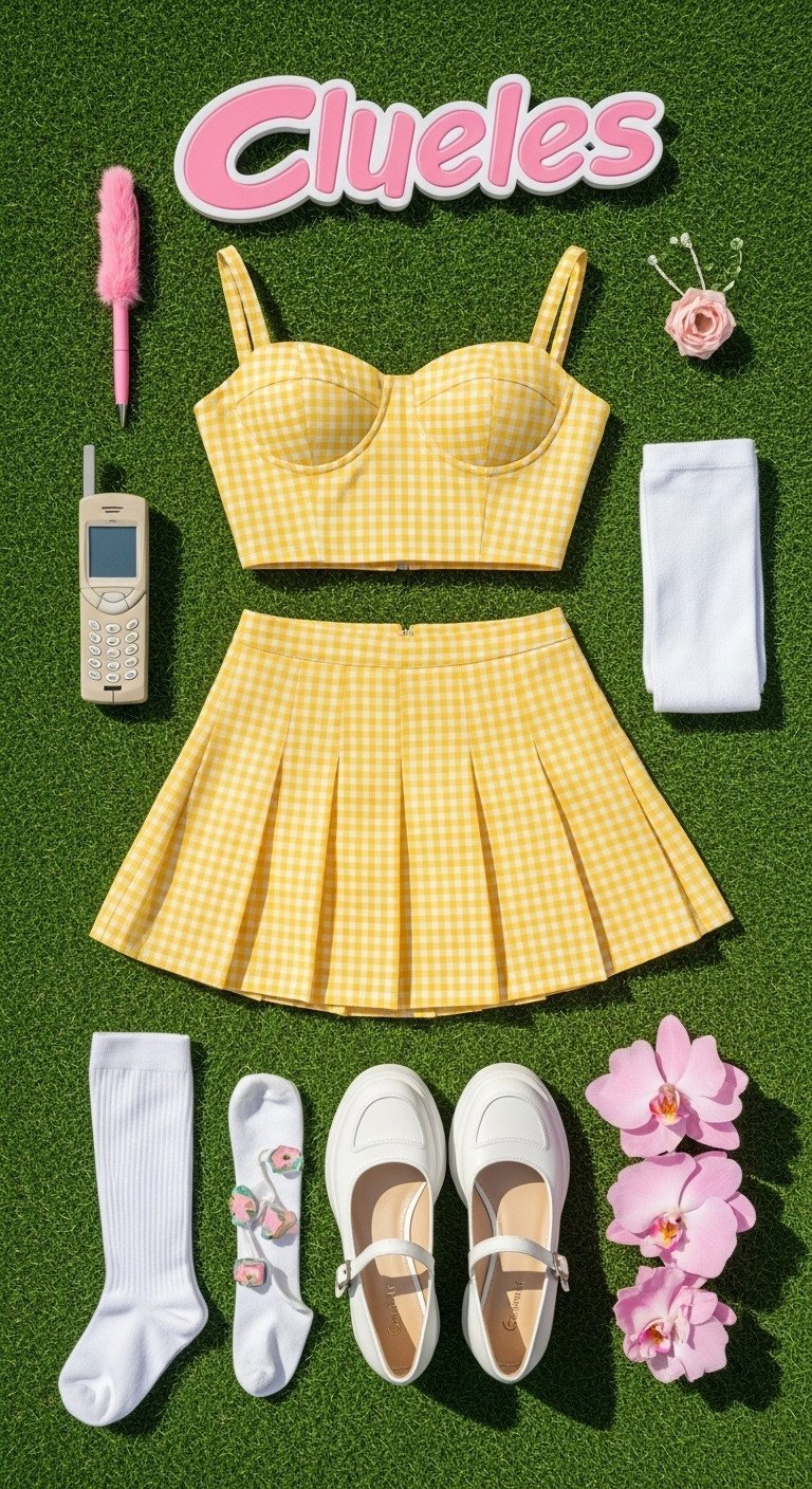 9 Y2K Golf Outfit Ideas To Finally Ditch Boring Looks Y2K Athleisure Golf: Woman In Black Cropped Track Jacket, White Sports Bra, Pleated Skort, Watch. Sporty Golf Style.