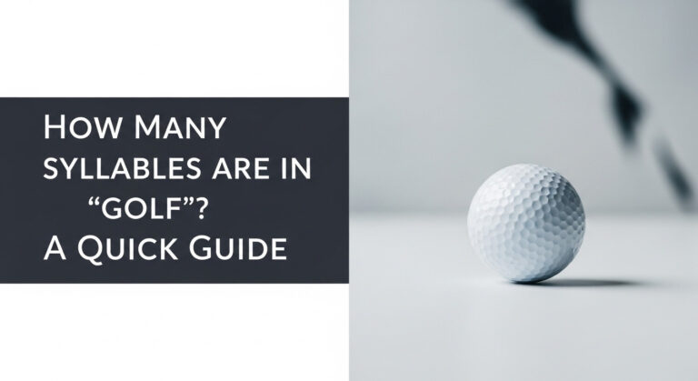 How Many Syllables Are In &Quot;Golf&Quot;? A Quick Guide How Many Syllables Are In &Quot;Golf&Quot;? A Quick Guide
