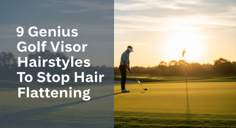 9 Genius Golf Visor Hairstyles To Stop Hair Flattening