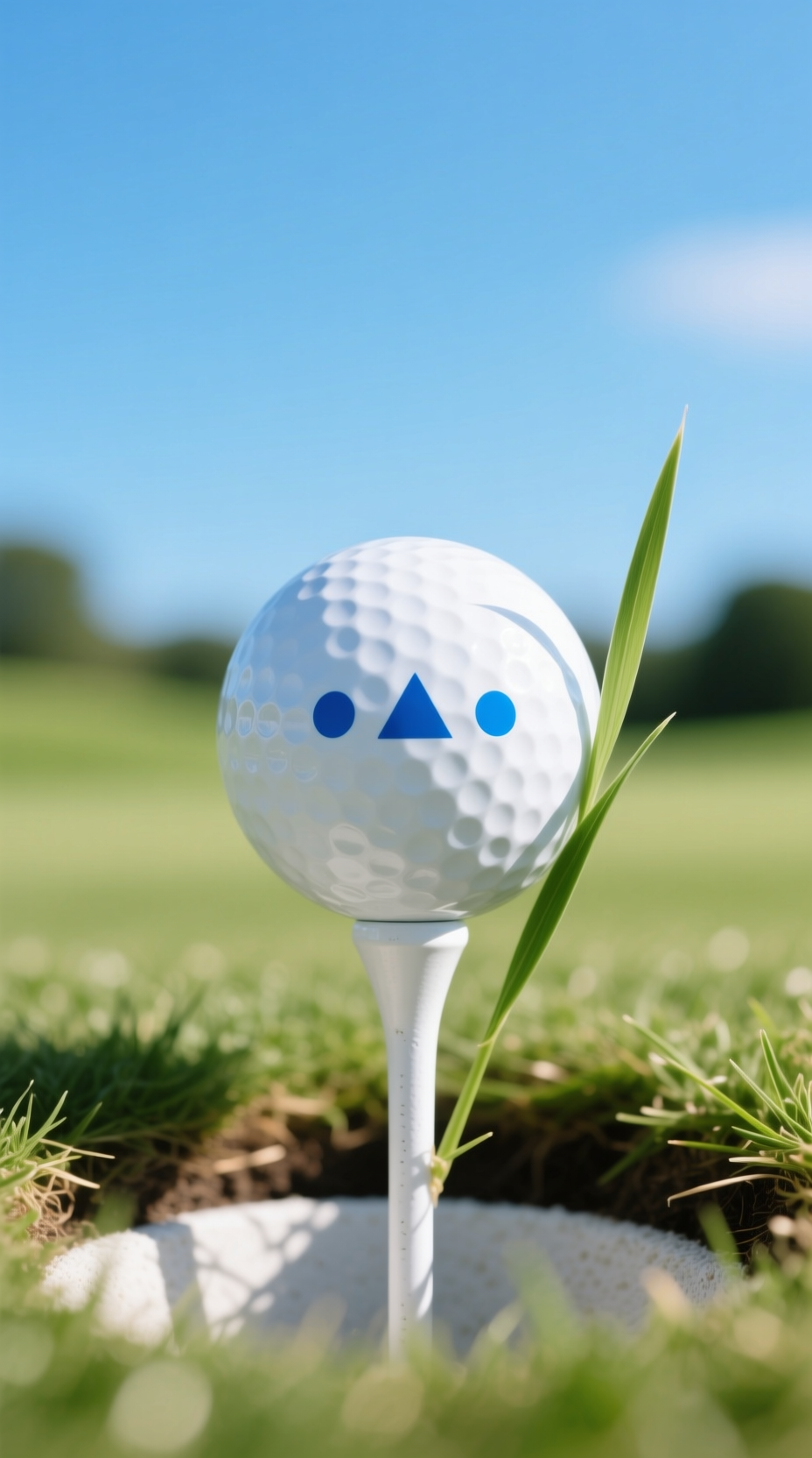 Brilliant Sharpie Golf Ball Ideas That Will Not Smudge A White Golf Ball Marked With A Green Four-Leaf Clover For Good Luck, Resting On A Rustic Wooden Table Beside A Glove.