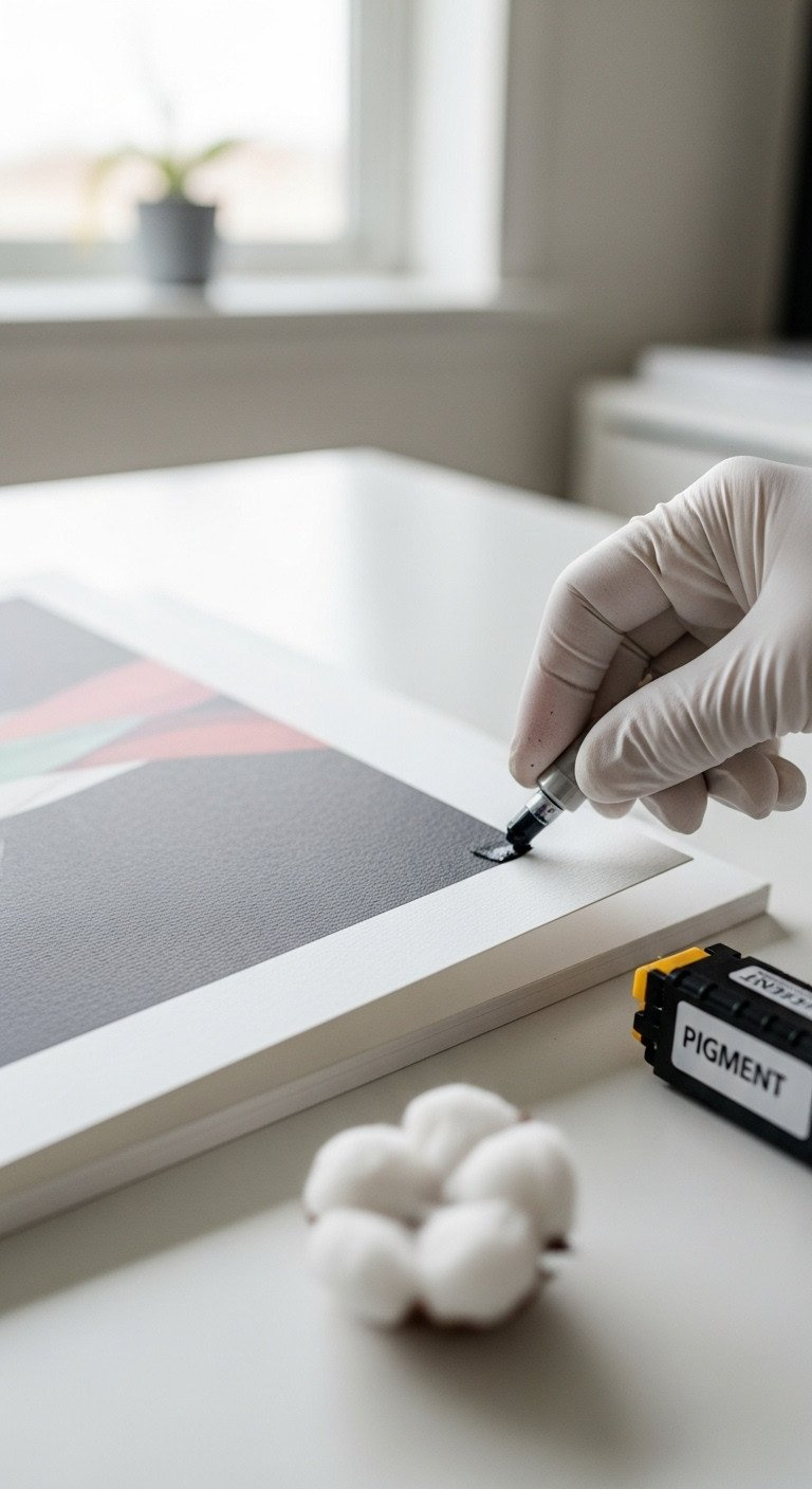 Smart Guide To Golf Wall Art Quality Sizing And Style Close-Up Of Giclée Print On Textured Archival Paper, Showcasing Vibrant Pigment Ink Saturation And Intricate Surface Detail For Fine Art.