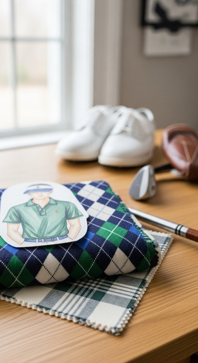 11 Golf Aesthetic Collage Ideas To Perfect Your Room Minimalist Golf-Themed Gallery Wall With Four Black Frames In A Grid Displaying Abstract Golf Course Photos Above A Console.