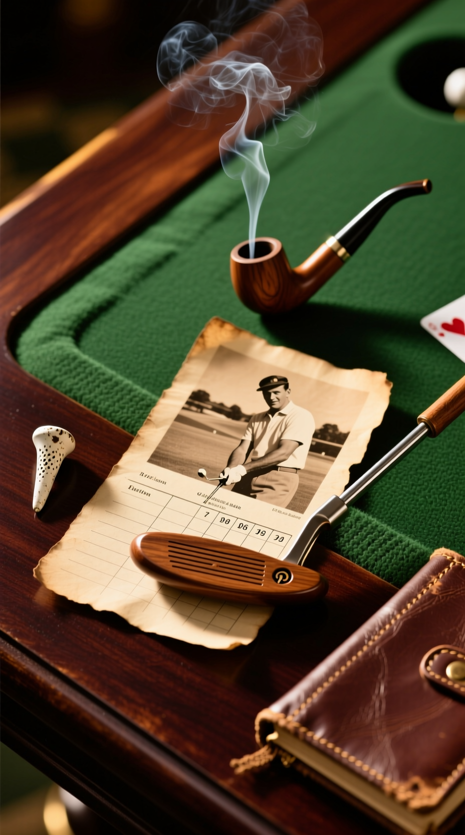 11 Golf Aesthetic Collage Ideas To Perfect Your Room Monochromatic Green Golf Collage Flat Lay With Layered Images Of A Fairway, Argyle Sock Texture, And A Masters Jacket.
