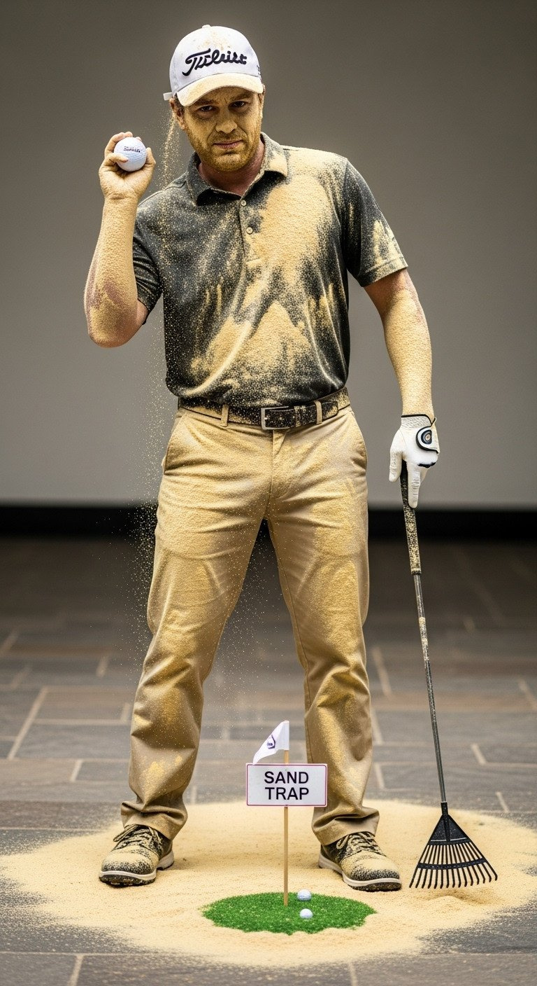 Payne Stewart Classic Vintage Golf Attire: Checked Knickerbockers, Argyle Socks, And A Flat Tweed Cap In An Old Clubhouse.