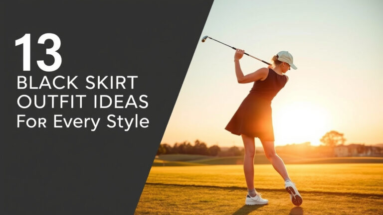 13 Chic Black Golf Skirt Outfit Ideas For Every Style