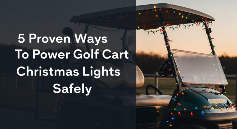 5 Proven Ways To Power Golf Cart Christmas Lights Safely 5 Proven Ways To Power Golf Cart Christmas Lights Safely
