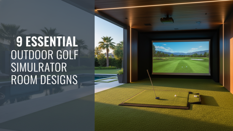 9 Essential Outdoor Golf Simulator Room Designs 9 Essential Outdoor Golf Simulator Room Designs